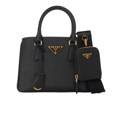 Mini Saffiano Lux Tote Bag, front view